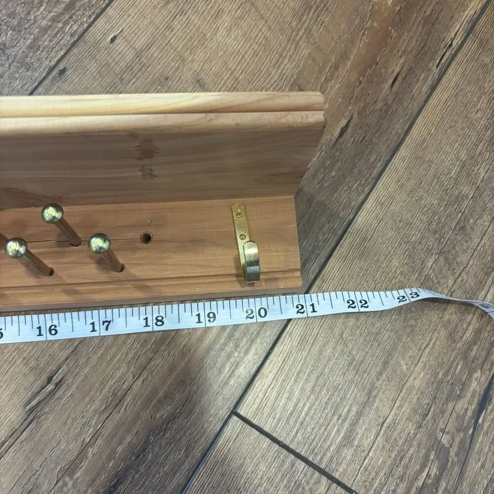 Rochester Cedar Wood Tie Belt Shelf Rack Hanging 21